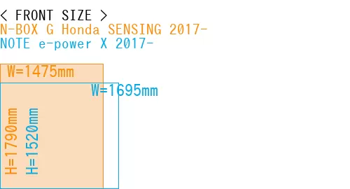 #N-BOX G Honda SENSING 2017- + NOTE e-power X 2017-